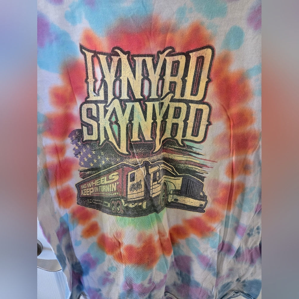 Lynyrd Skynyrd Vintage Tie Dye Tee t-shirt 2XL unisex concert rock band shirt - Picture 2 of 5